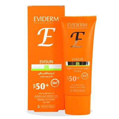 کرم ضدآفتاب فاقد چربی SPF50 رنگی اویدرم