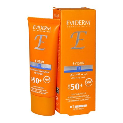 کرم ضدافتاب spf50 رنگی مناسب پوست خشک اویدرم