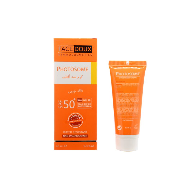 کرم ضدآفتاب فاقدچربی بی رنگ spf50 فیس دوکس