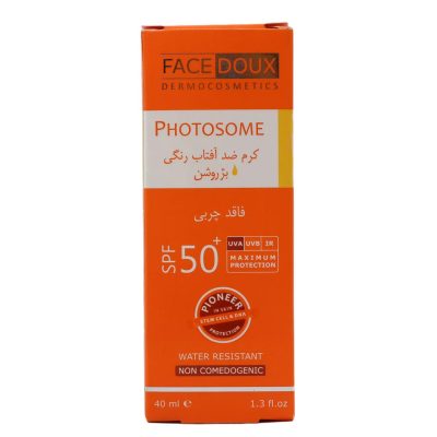 کرم ضدآفتاب فاقد چربی spf50 رنگی فیس دوکس