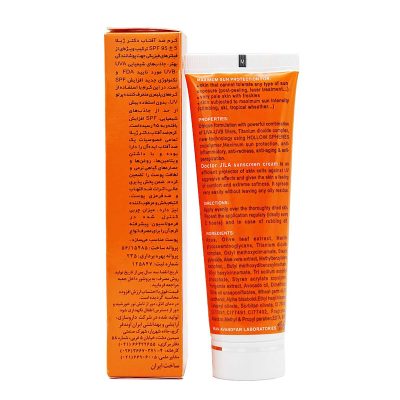 کرم ضدآفتاب Spf95 رنگی با چربی کنترل شده مناسب انواع پوست دکترژیلا