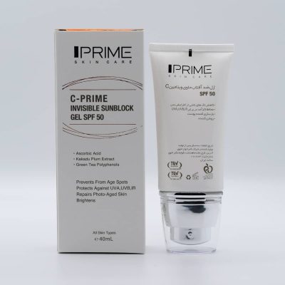 ژل ضدآفتاب spf50 ویتامین سی انواع پوست پریم