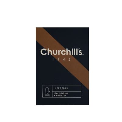 کاندوم چرچیلز مدل Ultra Thin Lubricant 1945 مجموعه 3 عددی