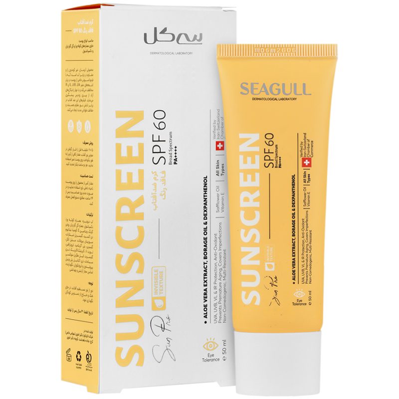 سی گل کرم ضدافتاب انواع پوست spf 60 بی رنگ - تصویر 1