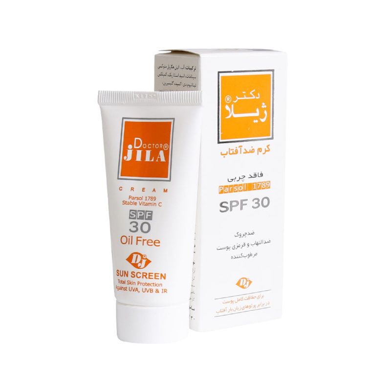 کرم ضد آفتاب و ضدچروک دکتر ژیلا مدل فاقد چربی با Spf30