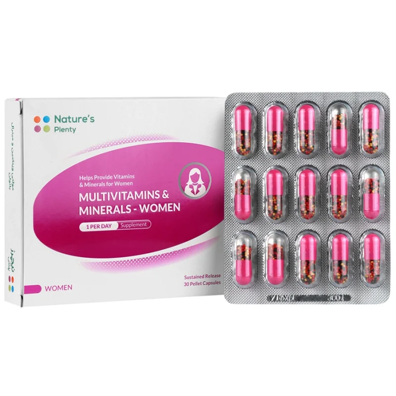 کپسول مولتی ویتامین و مینرال خانم های نیچرز پلنتی بسته 30 عددی - تصویر 1