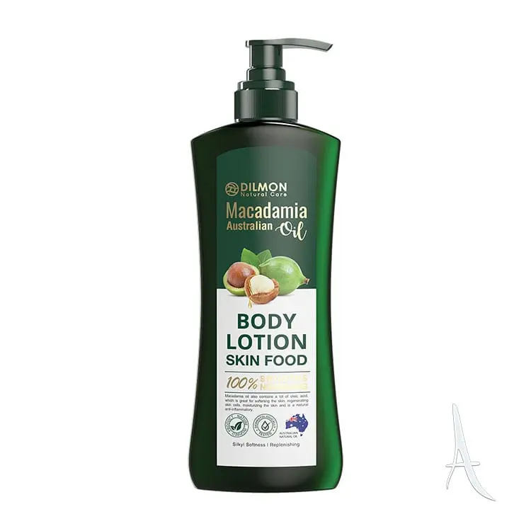 dilmon-macadamia-body-lotion-min دیلمون لوسیون بدن حاوی روغن ماکادمیا - تصویر 1