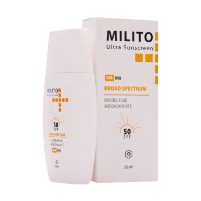 کرم ضد آفتاب فلوئید SPF50 ملیتو