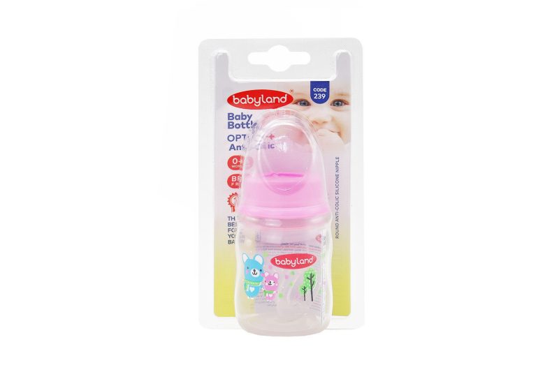 شیشه شیر 80 میل  بی بی لند مناسب 0 تا 6 ماه کد 239 - تصویر 2