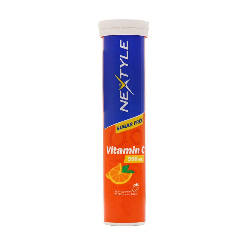 a8501ec8a26de85f3e35e18702cd5ea8560d5580_1745752555 قرص جوشان ویتامین ث 500 میلی گرمی نکستایل با طعم پرتقال بسته 20 عددی - تصویر 1
