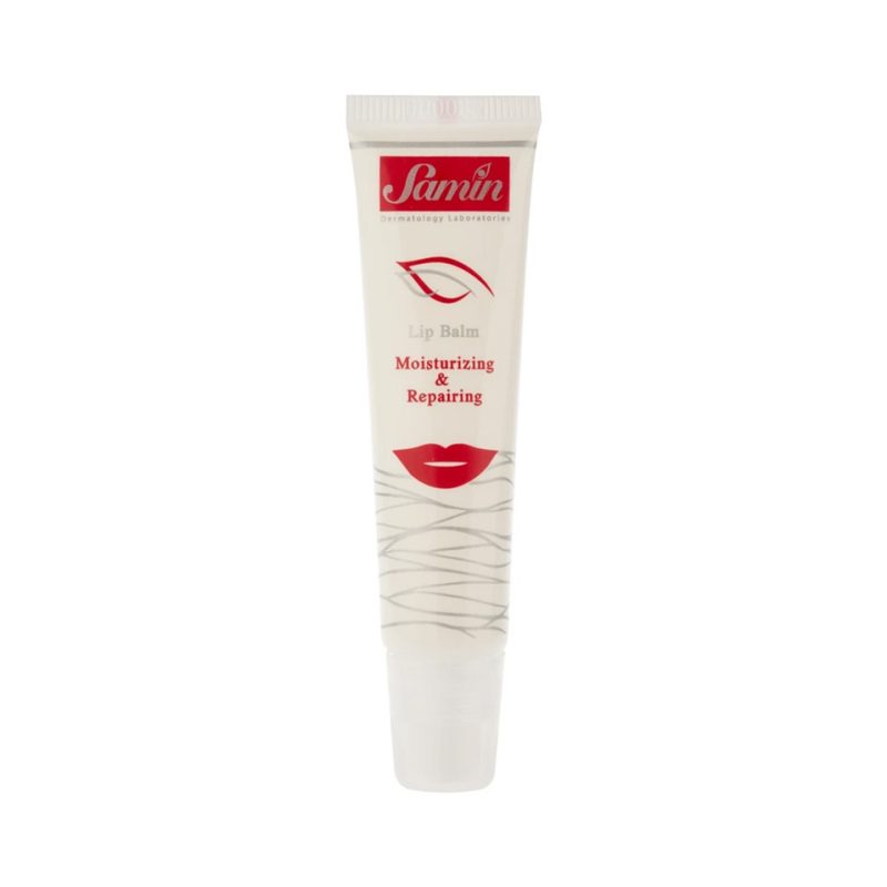 Samin lip Balm 15 ml بالم لب ثمین مدل Repairing با روغن آرگان و شیباتر ۱۵ میلیلیتر
